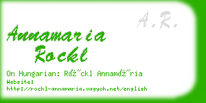 annamaria rockl business card